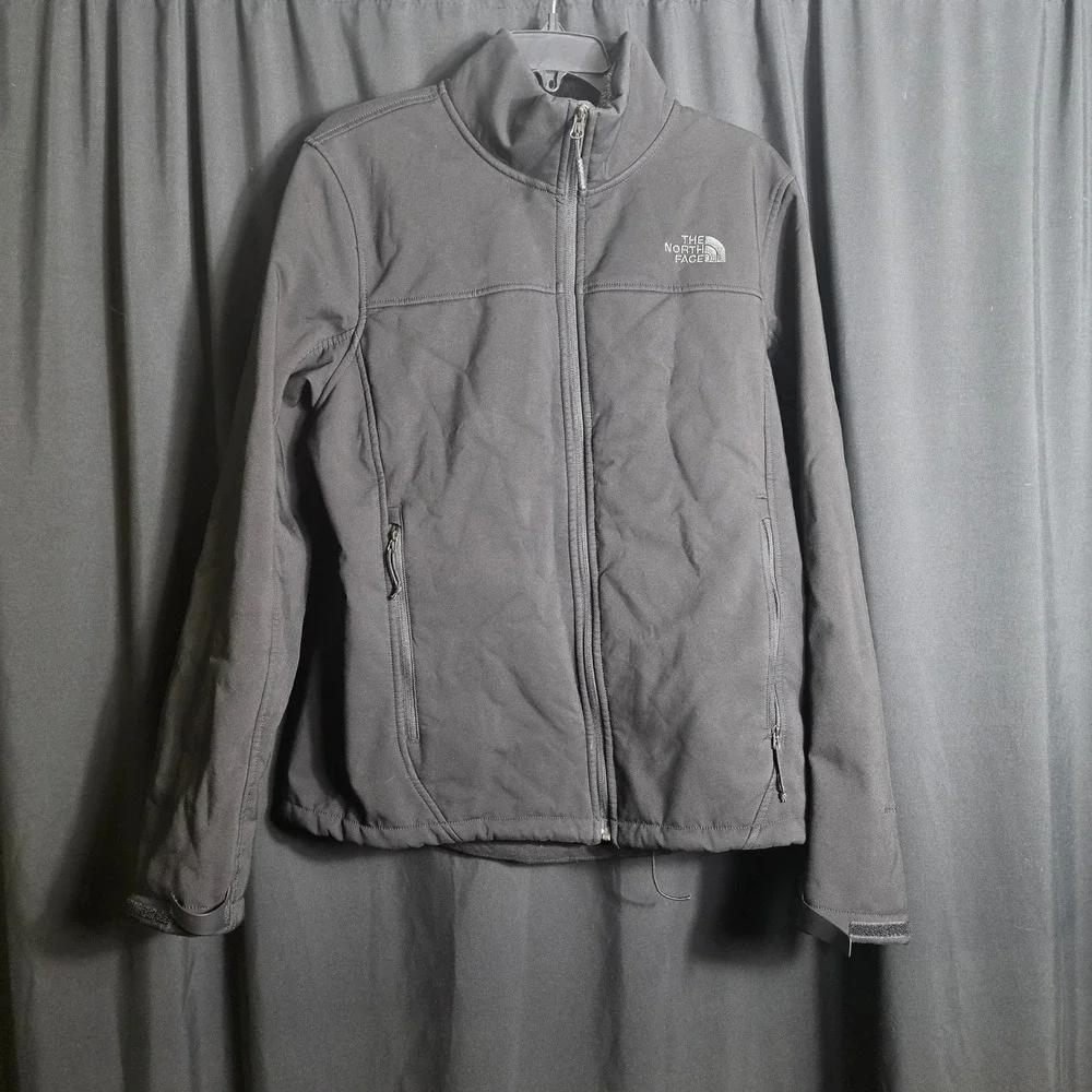 The North Face Mens Apex Risor Softshell Jacket Black Fleece Lined NF0A2TBA M